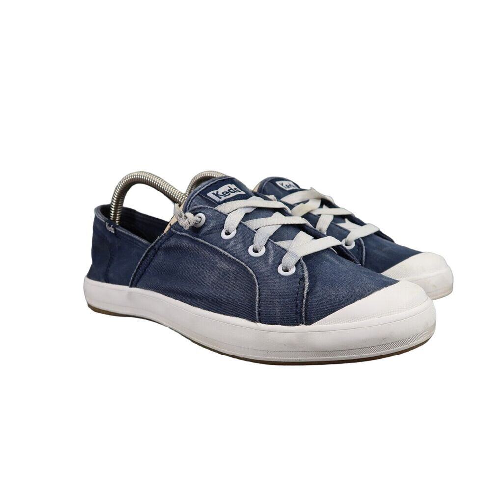 Keds Shoes Womens 8 Slip On Sneakers Casual Canvas Dream Foam Memory Active Blue - Picture 1 of 15